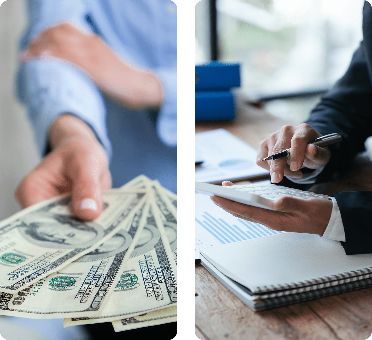 Businessman reviewing documents